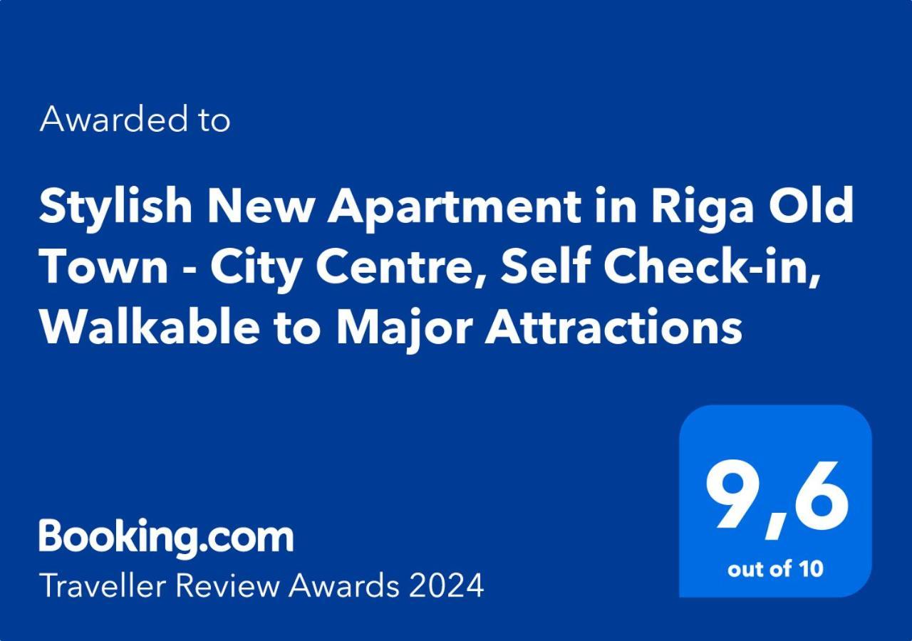 Stylish New Apartment In Riga Old Town - City Centre, Self Check-In, Walkable To Major Attractions Экстерьер фото